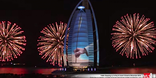 Burj al Arab mapping 3D Dubai VLS