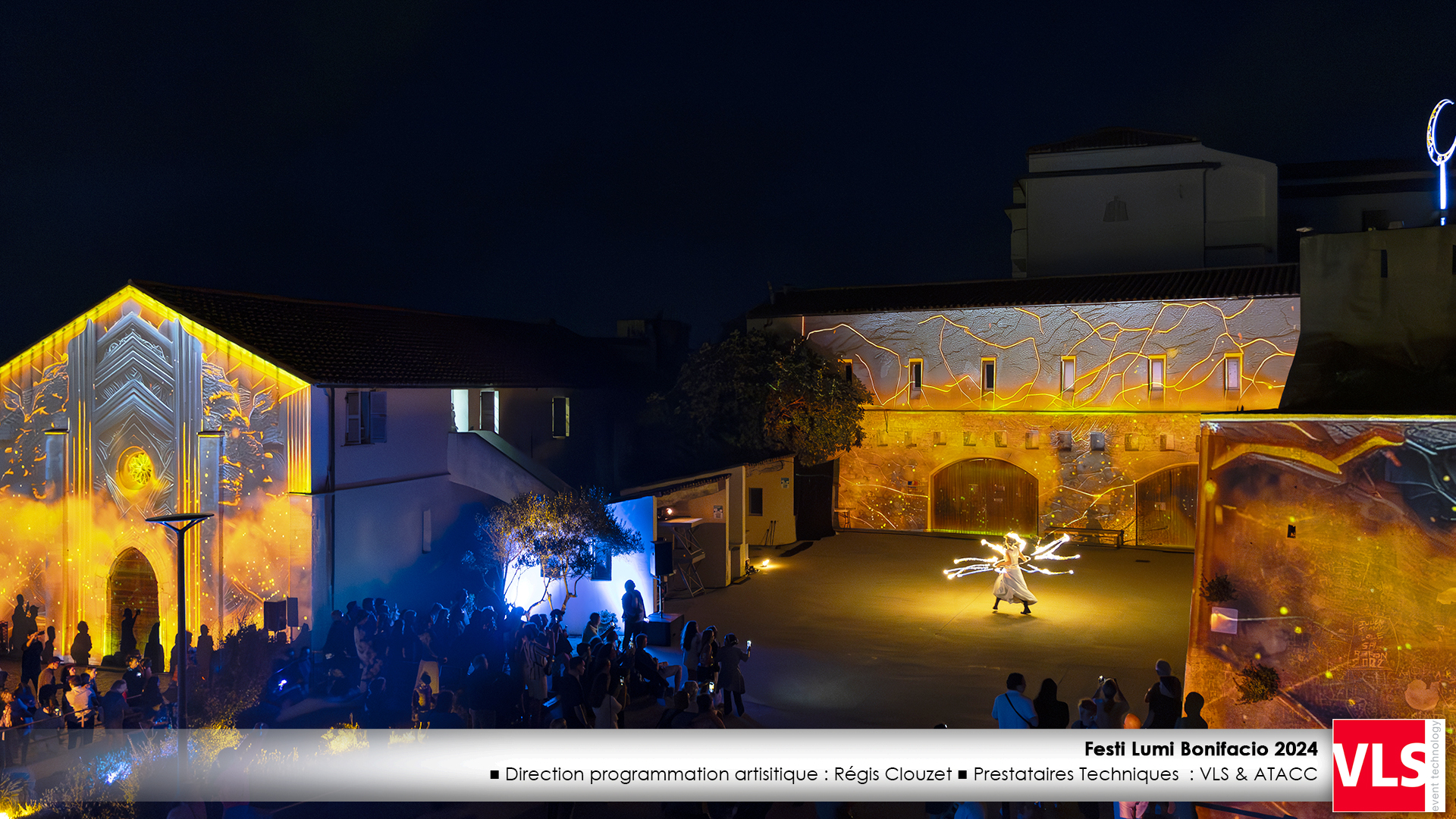 Festi Lumi Bonifacio Mapping monumental avec spectacle vivant