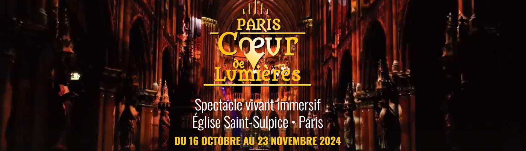 Mapping immersif Eglise de St Sulpice 2024 Paris Coeur de Lumières